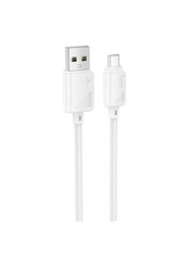 Кабель синхронізації Hoco  X113USB to microUSB White 12W 1m White