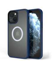 Чохол Metal Buttons Magsafe для Apple iPhone 13 Blue