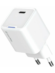 Мережевий зарядний пристрій ColorWay GaN Mini 1 USB-C Відсутній White 25 (1 USB-C) 25W White