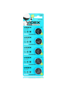 Батарейка Videx CR2016 Lithium 5шт (291086)