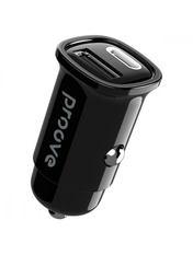 Автомобільний зарядний пристрій Proove CCFL30111201 30W 1 USB-A + 1 USB-C Black (Black)