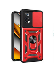 Чохол Camshield Serge Ring Magnet для Xiaomi Poco M4 Pro 4G Red
