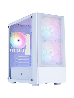 Корпус 1stPlayer X4-M-WH-2F1P-W-1F1-W Midi-Tower White