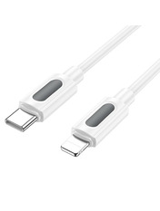 Кабель синхронізації Borofone BX114 Silicone Type-C to Lightning White 1 Ні 27W 1m White