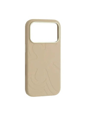 Чохол Flower Liquid Silicone Case MagSafe для Apple iPhone 17 Pro Antique White