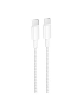 Кабель синхронізації Borofone BX117 Type-C to Type-C 60W 1m White