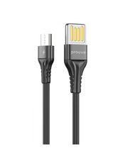 Кабель синхронізації Proove Double Way Silicone USB to microUSB Black 30W 1m Black (CCDS20001301)