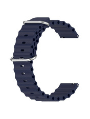 BeCover Wave Style (20mm) Amazfit Bip 3/3 Pro Deep Blue