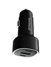 Автомобільний зарядний пристрій Proove Flash 60W 1 USB-A + 2 USB-C Black (CCFL60111201) 1 USB-A + 2 USB-C Black Відсутній