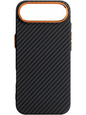 Чохол ArmorStandart LikeCarbon2 SE MagCase для Apple iPhone 17 Air Black/Orange (ARM89155)