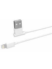 Кабель синхронізації XO NB38 L-shape USB to Lightning White 12W 1m 90° White
