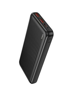 Павербанк Borofone BJ80 Clever 1xUSB-C + 2xUSB-A 20W 10000mAh Black
