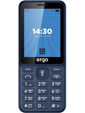 Кнопковий телефон Ergo E284 Blue