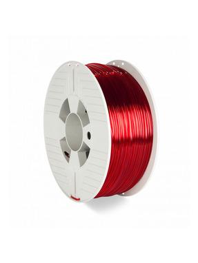 Філамент Verbatim PETG 2,85mm 1kg Transparent/Red (55062)