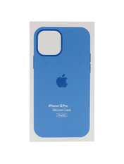 Чохол Silicone case full with Magsafe and Animation для Apple iPhone 12/12 Pro Capri Blue