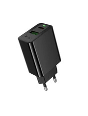 Мережевий зарядний пристрій Hoco CS95A Black 30 Відсутній 1 USB-A + 1 USB-C (1 USB-A + 1 USB-C) 30W Black