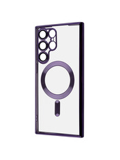 Чохол Wave Metal Color Case Magnetic Ring для Samsung Galaxy S908 S22 Ultra Deep Purple Deep Purple (6918374502)