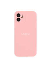 Чохол Silicone Case Full Size with Frame для Apple iPhone 12 Light Pink Light Pink (6987421530)