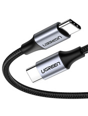 Кабель синхронізації Ugreen US261 Type-C to Type-C 1 60W 1m Black/Grey (50150)