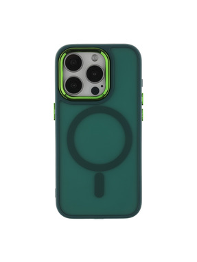 Чохол Space Magnetic Color with Magsafe для Apple iPhone 15 Pro Max Green (6928174053)
