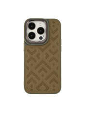 Чохол Kajsa Briquette Collection Rhombus для Apple iPhone 14 Pro Max Olive Olive (6918374205)