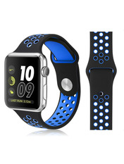 BeCover Vents Style Xiaomi Amazfit/Samsung 22 mm Чорний Black/Blue