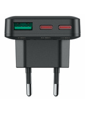 Мережевий зарядний пристрій ACEFAST A100 GaN (1 USB-A + 1 USB-C) 65W Black