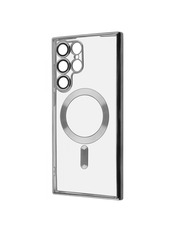 Чохол Wave Magnetic Ring для Samsung Galaxy S908 S22 Ultra Silver