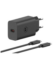 Мережевий зарядний пристрій Motorola MC-682N (1 USB-C) 68W + кабель Type-C to Type-C Black (PG38C06281)