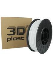 Філамент 3Dplast PLA 1,75mm 0.85 White 0,85kg White (3DPLA17508WT)