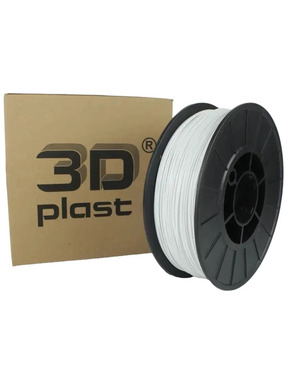 Філамент 3Dplast PLA 1,75mm 0,85kg White (3DPLA17508WT)