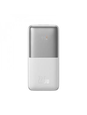 Павербанк Baseus Bipow Pro Digital Display 1xUSB-C + 2xUSB-A 22,5W 10000mAh White (PPBD040002)