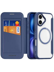 Чохол-книжка Dux Ducis з кишенею для візитівки для Apple iPhone 17 Blue