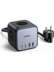 Мережевий зарядний пристрій Ugreen CD268 65 Gray Відсутній 2 USB-A + 2 USB-C (2 USB-A + 2 USB-C) 65W Gray