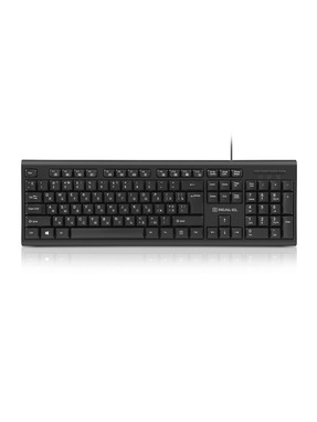 Клавіатура REAL-EL RK-507 (EL123100050) Black