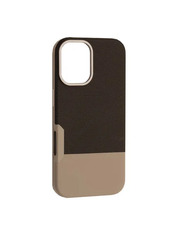 Чохол Two different leather Case MagSafe для Apple iPhone 16 Clay