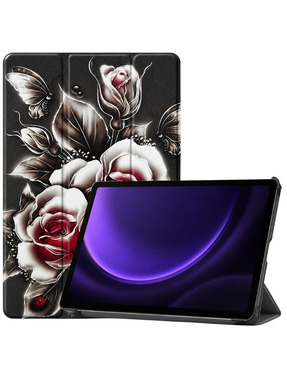 Чохол BeCover Smart Case Samsung Tab S9/S9 FE X710/X716/X510/X516 Black Rose