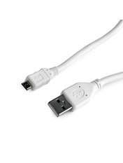 Кабель синхронізації Cablexpert CCP-mUSB2-AMBM USB to microUSB White 1 1m White (CCP-mUSB2-AMBM-W-1M)