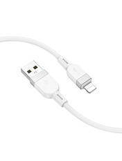 Кабель синхронізації Hoco X109 Silicone USB to Lightning 1 18W 1m White White