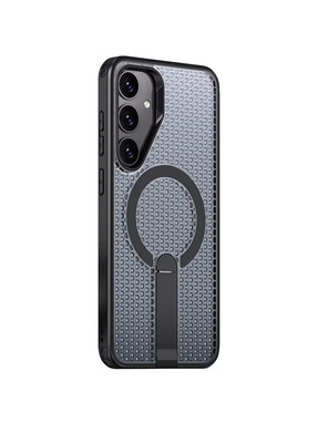 Чохол Breeze with MagSafe stand для Samsung Galaxy S936 S25+ Black (6983172054)