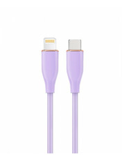 Кабель синхронізації Cablexpert  PremiumType-C to Lightning Purple 10.5W 1,5m Purple (CC-USB2S-CM8PM-1.5M-P)