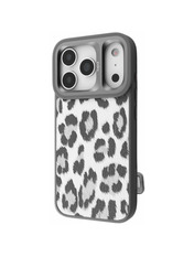 Чохол Kajsa Leopard Pattern with Magnetic Ring для Apple iPhone 17 Pro Grey Grey (6981573042)