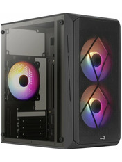 Корпус Aerocool CS-107-A-V2 600W Mini-Tower Black (ACCX-PC14002.11)