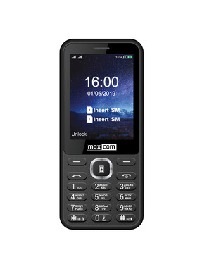 Кнопковий телефон Maxcom MM814 Black (5908235975573)