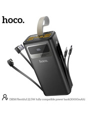 Павербанк Hoco DB58 Plentiful 1xUSB-C + 4xUSB-A 22,5W 30000mAh Black