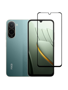 Захисне скло BeCover для Poco C81 Pro глянсове (716115) Black