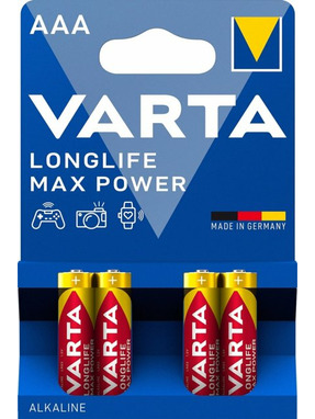 Батарейка Varta LONGLIFE MAX POWER AAA Alkaline 4шт (4703101404)