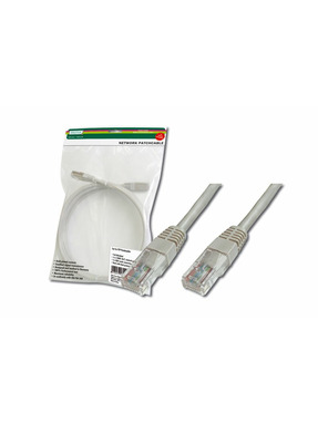 Мережевий патч-корд Digitus Cat.5e UTP 1m Silver (DK-1511-010)