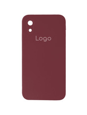 Чохол Silicone Case Square Full Camera для Apple iPhone XR Rose Red Rose Red (6982510374)