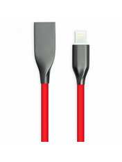 Кабель синхронізації PowerPlant USB to Lightning Red 1 1m Red (CA911400)
